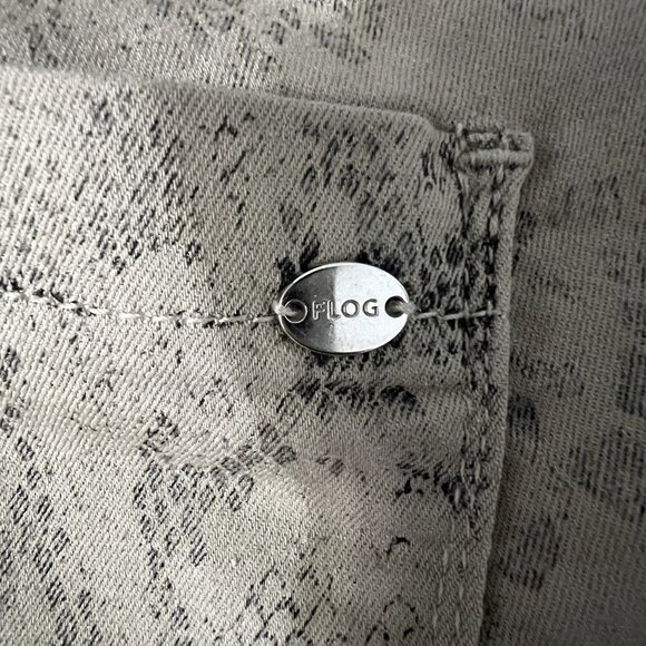 Bevy Flog Shely Snake Print Elastic Waist Joggers Pants Size 28 Drawstring - Picture 4 of 10